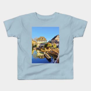 Colorful romantic city Colmar, called little Venice in France, A Kids T-Shirt